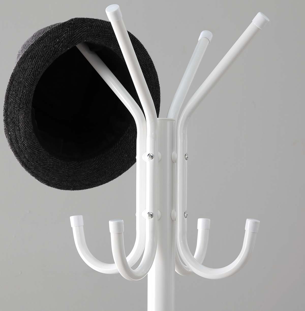 Metal Clothes Rack Metal Coat Rack Stand - White