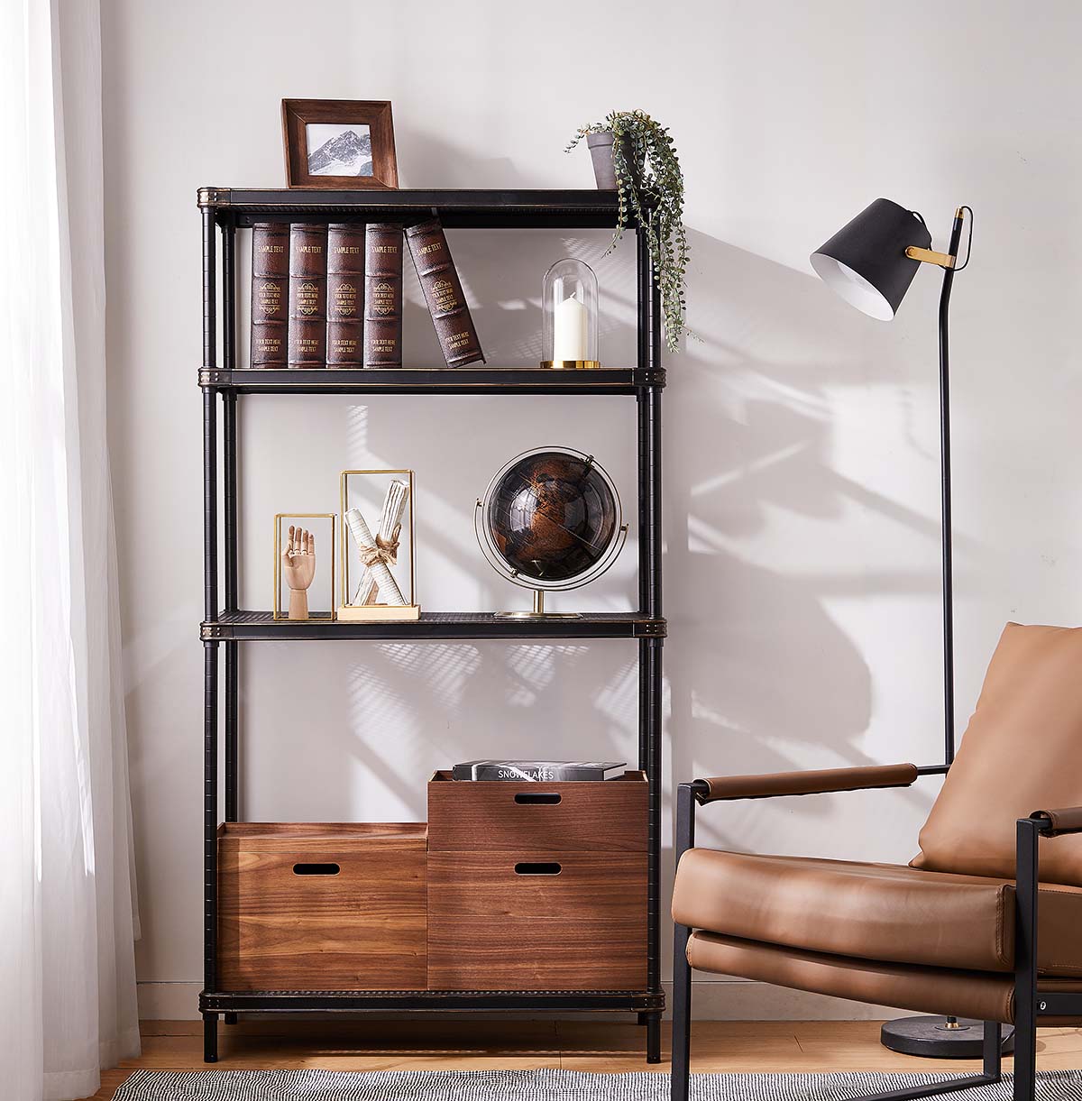 4 tier metal bookself distributors