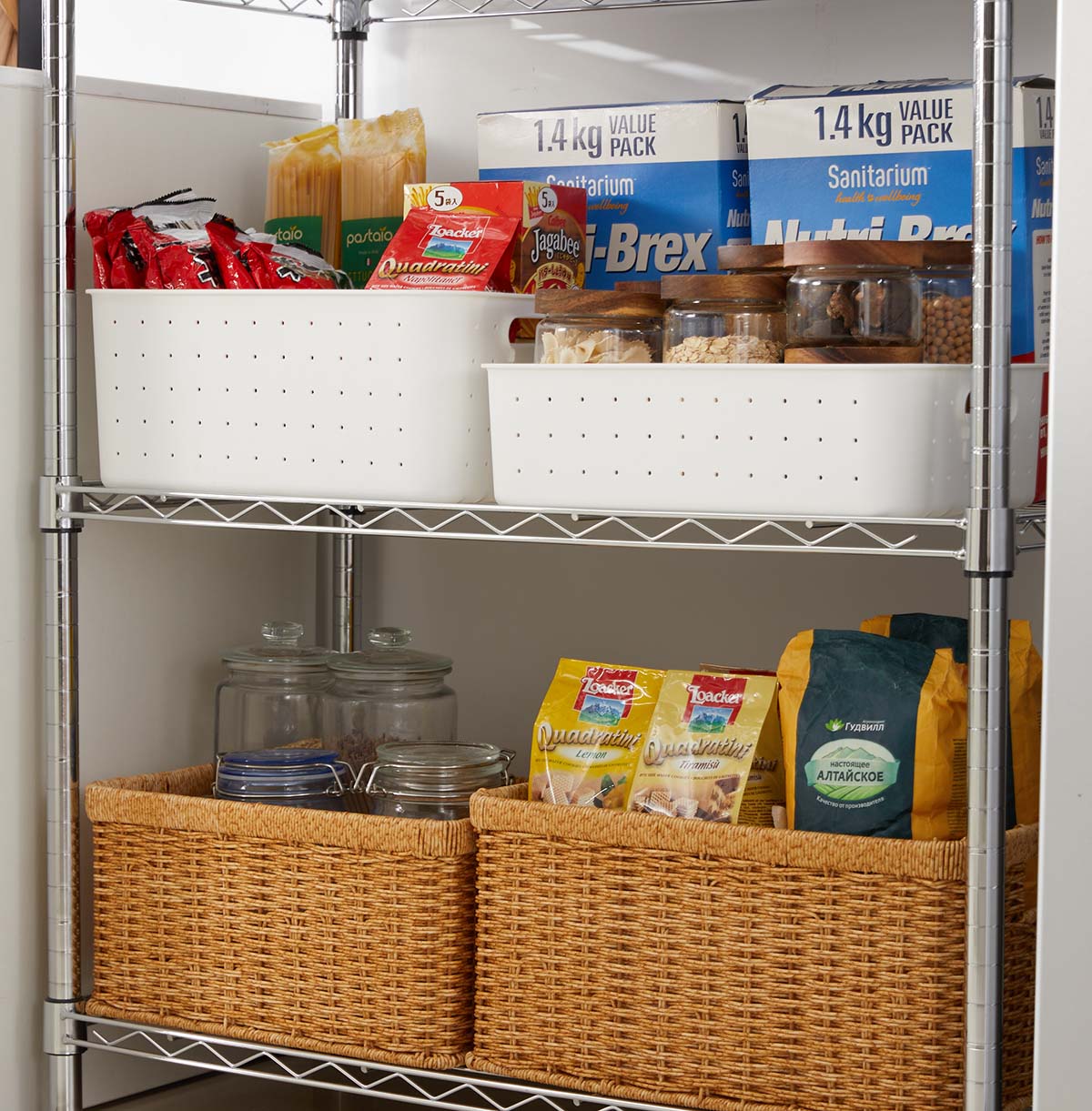 5 shelf wire storage rack supplier