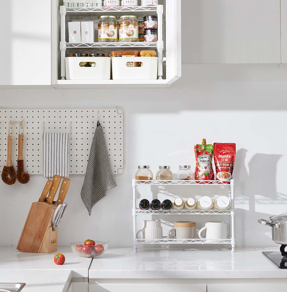 Other auxiliary parts of the shelf.storage cube shelving unit