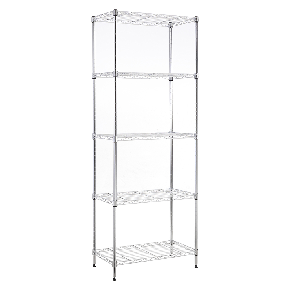 MZG Steel Storage Shelving 5-Tier, Chrome