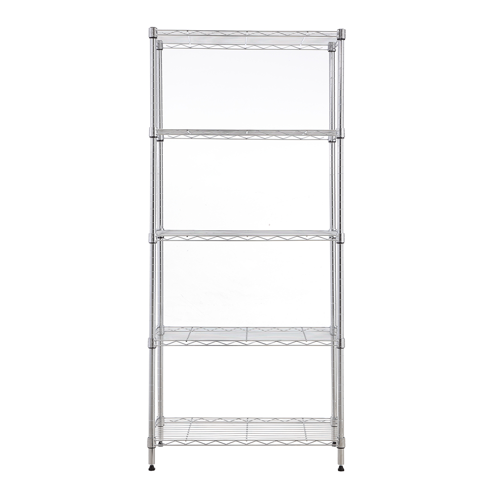 MZG Steel Storage Shelving 5-Tier, Chrome