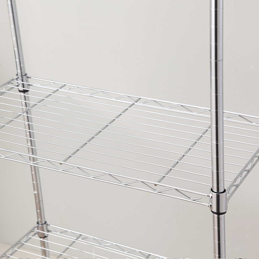 MZG Steel Storage Shelving 5-Tier, Chrome