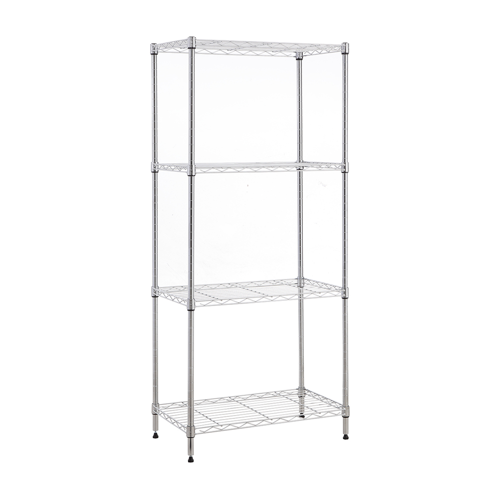 MZG Steel Storage Shelving 4-Tier, Chrome