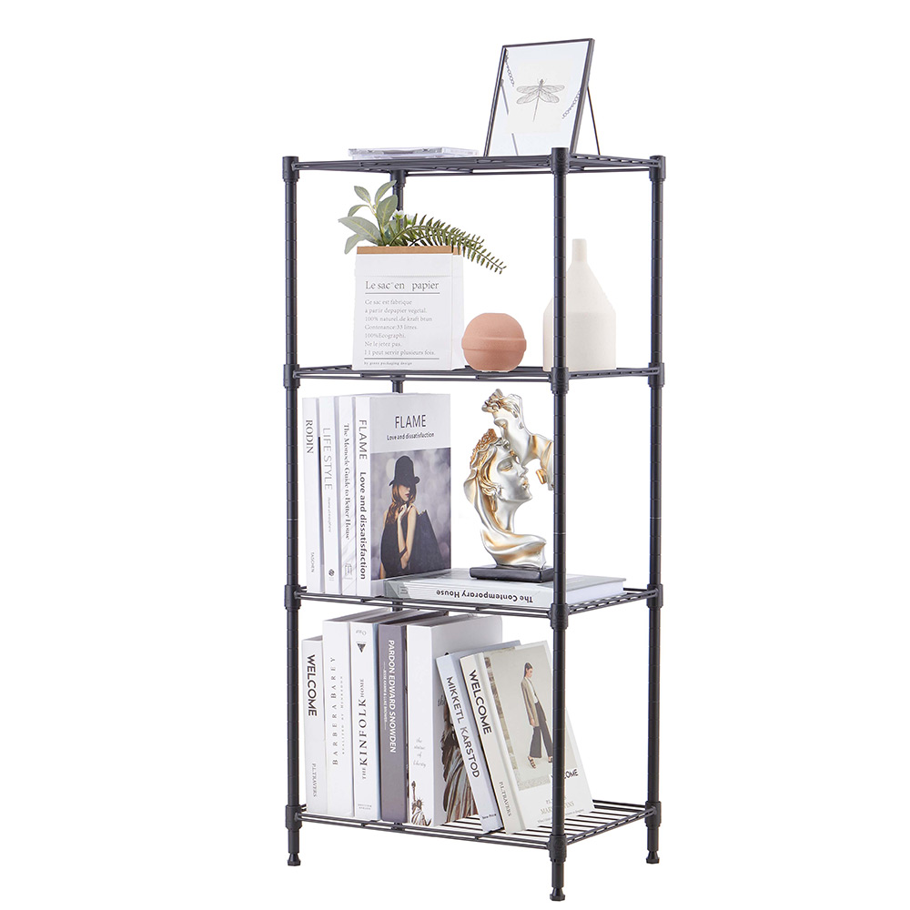 MZG Steel Storage Shelving 4-Tier Narrow, Grey