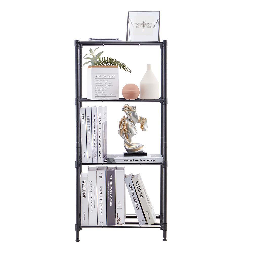 MZG Steel Storage Shelving 4-Tier Narrow, Grey