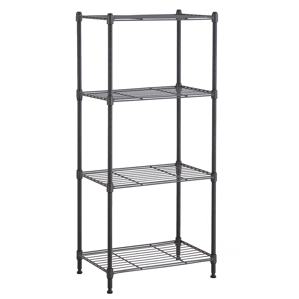 MZG Steel Storage Shelving 4-Tier Narrow, Grey