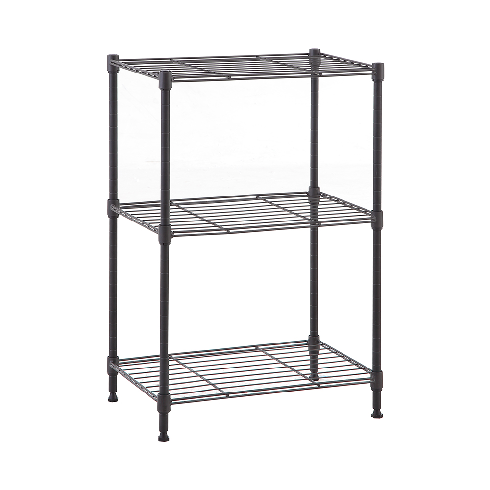 MZG Wire Storage Shelving 3-Tier, Grey