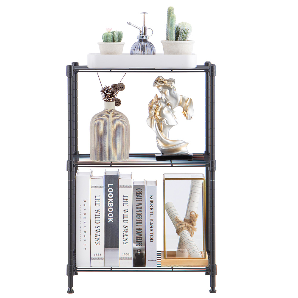 MZG Wire Storage Shelving 3-Tier, Grey