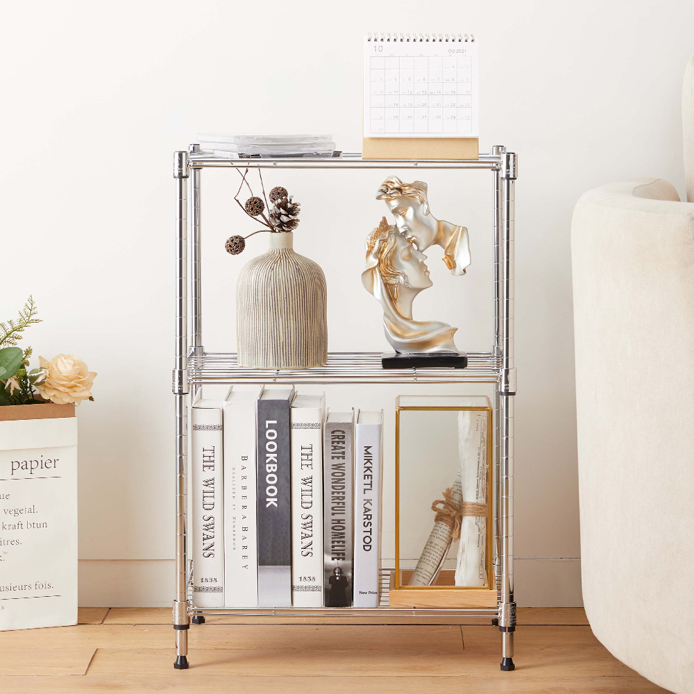 MZG Wire Storage Shelving 3-Tier, Chrome