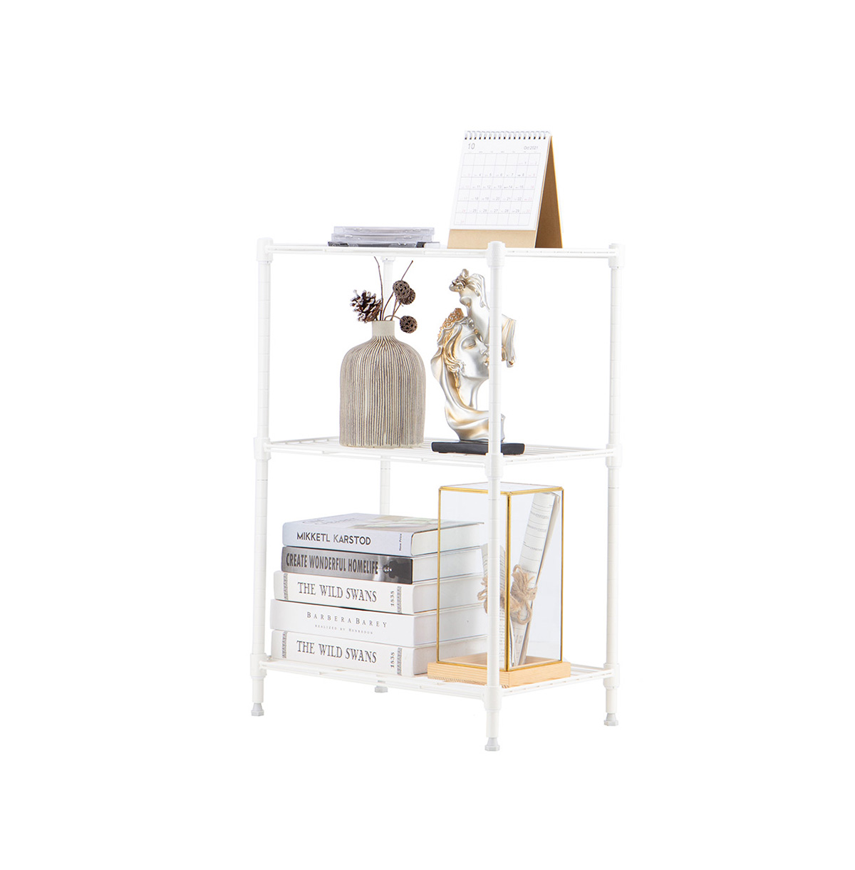 MZG Wire Storage Shelving 3-Tier, White