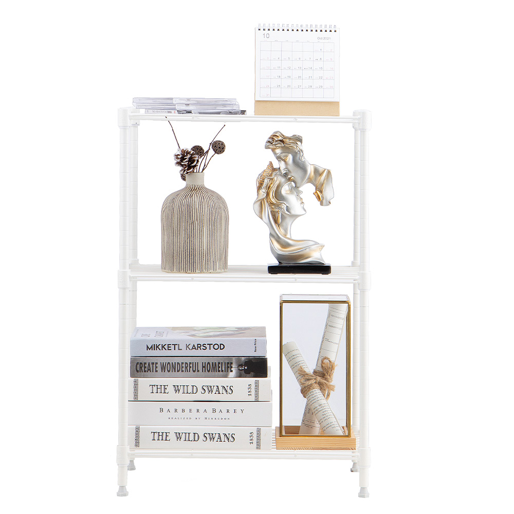 MZG Wire Storage Shelving 3-Tier, White