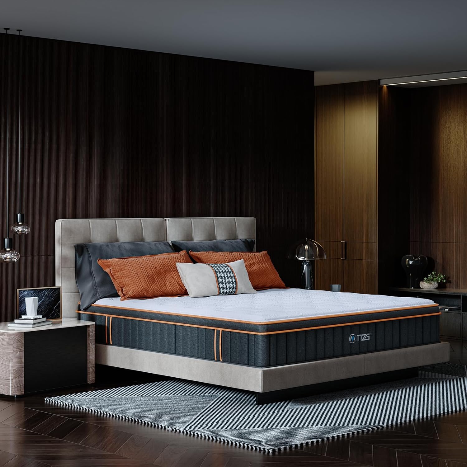 14 Inch King Size Plush Hybrid Mattress, Gel-Infused Memory Foam Pillow Top & Individually Wrapped Pocket Coils, Cooling & Breathable, CertiPUR-US Certified, Fiberglass-Free, Mattress in a Box