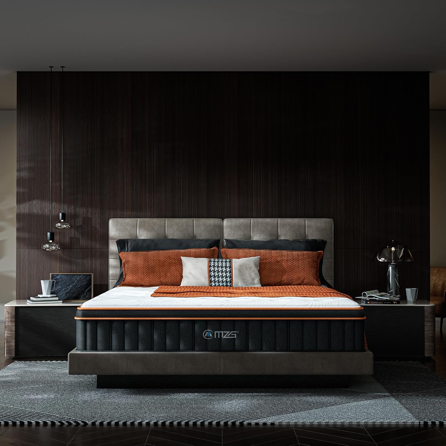 14 Inch King Size Plush Hybrid Mattress, Gel-Infused Memory Foam Pillow Top & Individually Wrapped Pocket Coils, Cooling & Breathable, CertiPUR-US Certified, Fiberglass-Free, Mattress in a Box